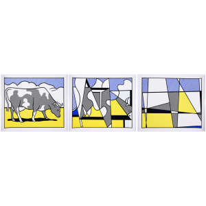 Roy Lichtenstein - "Cow Triptych" - 1982