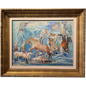 Jon Corbino (1905-1964) Circus Moonlight Apparition