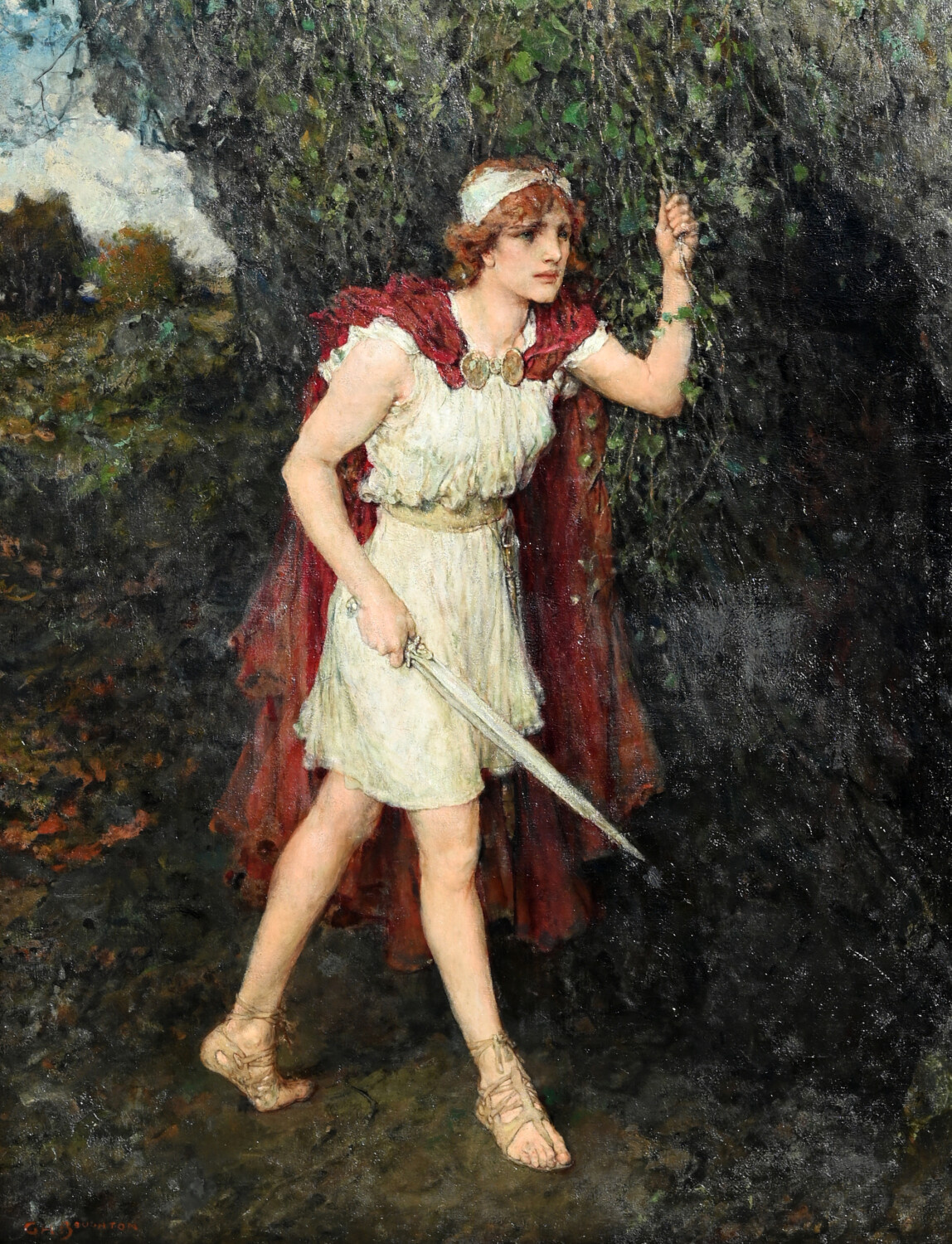 George Boughton (1833 - 1905) Exhibited Painting